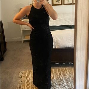 David’s bridal formal dress! Black sparkly! Size 2